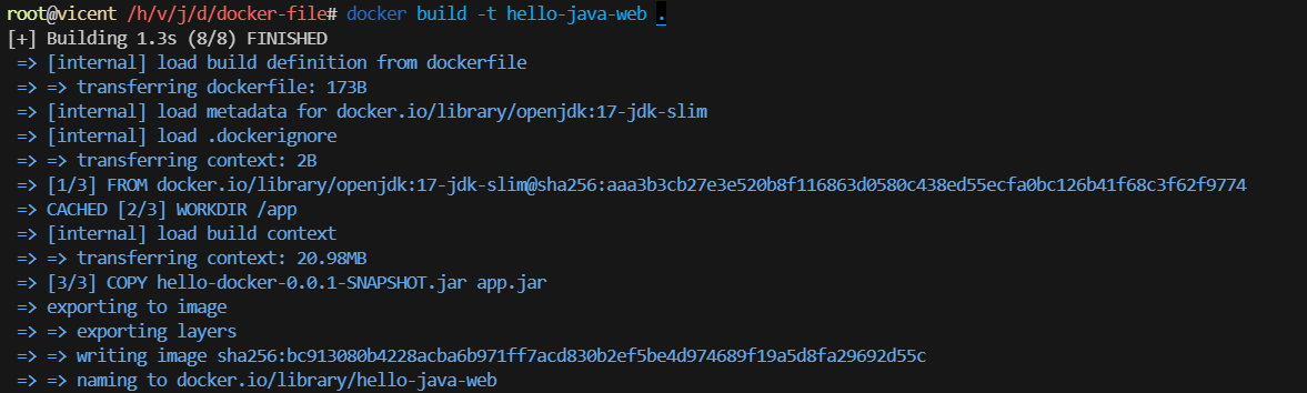 Dockerfile简单应用